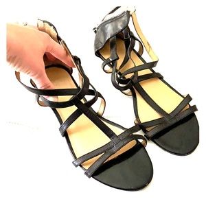 Nine West Black Sandals Size 9!